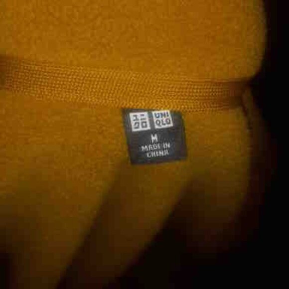 Uniqlo Fleece Jacket Women's M Mustard Yellow Full Zip - Picture 4 of 4